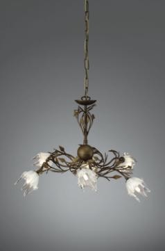 Philips Massive Indy Chandelier Black   Gold