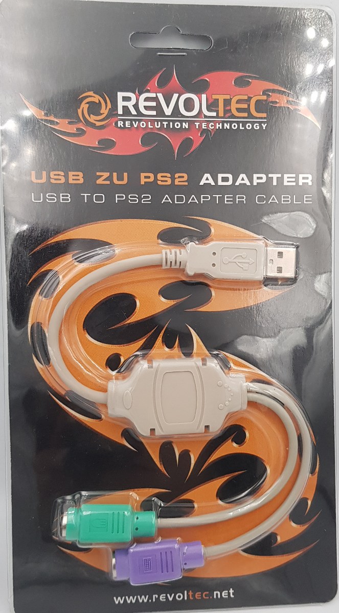 Cable Revoltec USB ZU PS2 Adaptor New Mouse Keyboard
