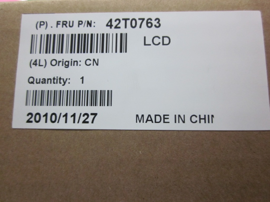 IBM/LENOVO T510 HD+ 156 LED SCREEN 42T0763 MATTE Open Box