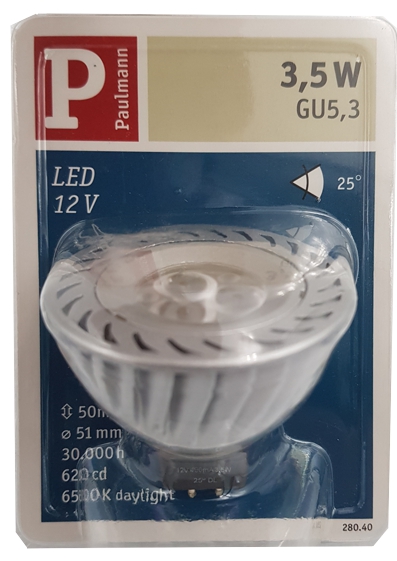 Paulmann 280.40 LED Spotlight 3.5W GU 5.3 12V 30.000h Daylight