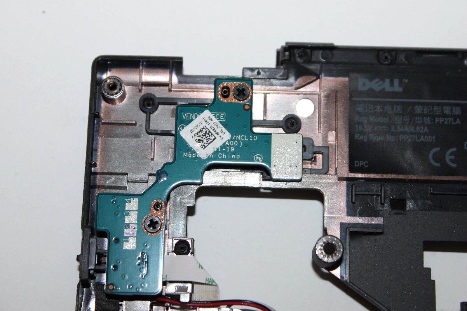 Dell E6410 Palmrest Touchpad 02X11P Speakers 0R45P0 Power Button Board A09B26 Used A