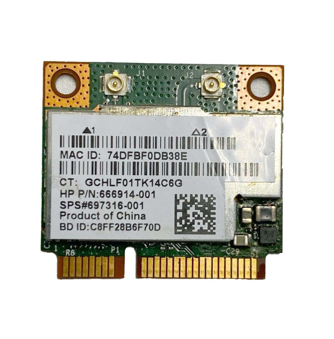 HP ProBook 640 G1 Laptop Wlan Wifi Wireless Card Tested & Working Genuine Part Used A