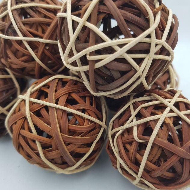 Wicker Rattan Balls Home Christmas Wedding Party Decorative Crafts 16Pcs