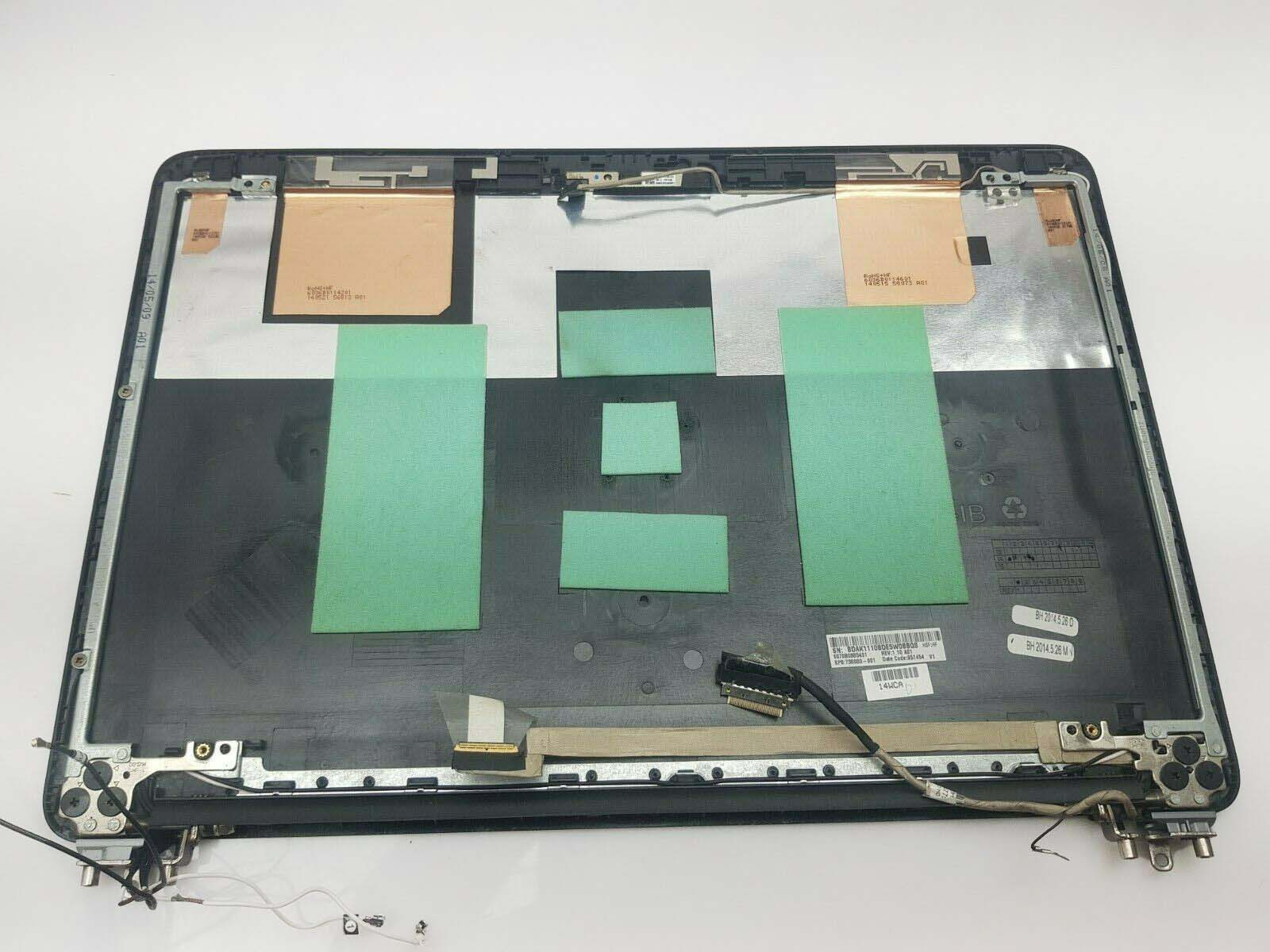 HP ProBook 650, 655 G1 LCD Back Rear Cover 738680-001 , 738691-001 with Webcamera LCd Flex and Antenna Assembly Used A