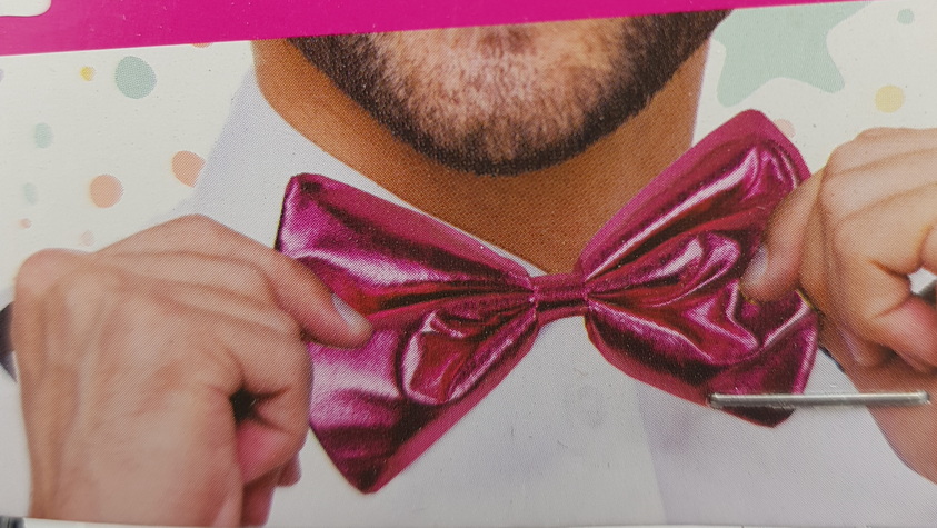 Carnival Costume Bow Tie Pink