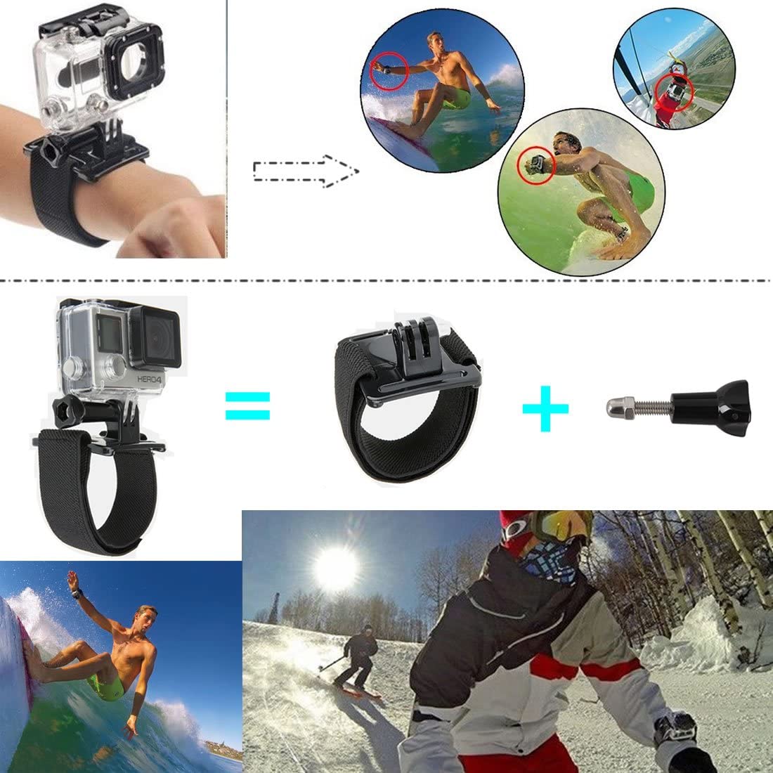 BPS 10 in 1 Accessories Kit for GoPro