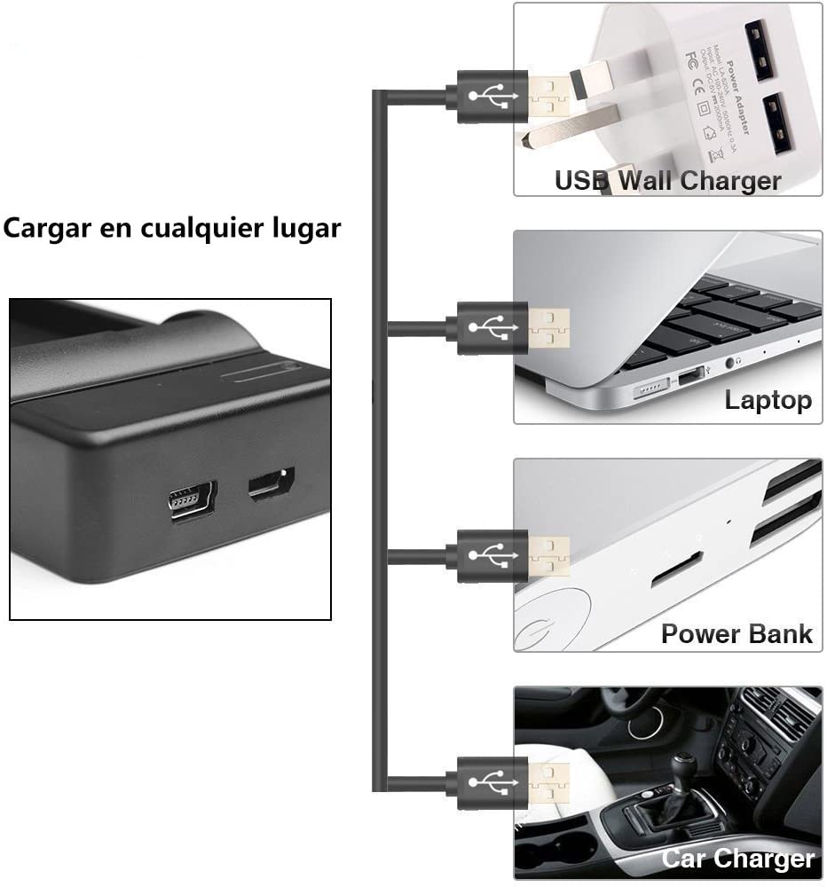 Nikon EN-EL9A Battery With Portable Travel Charger