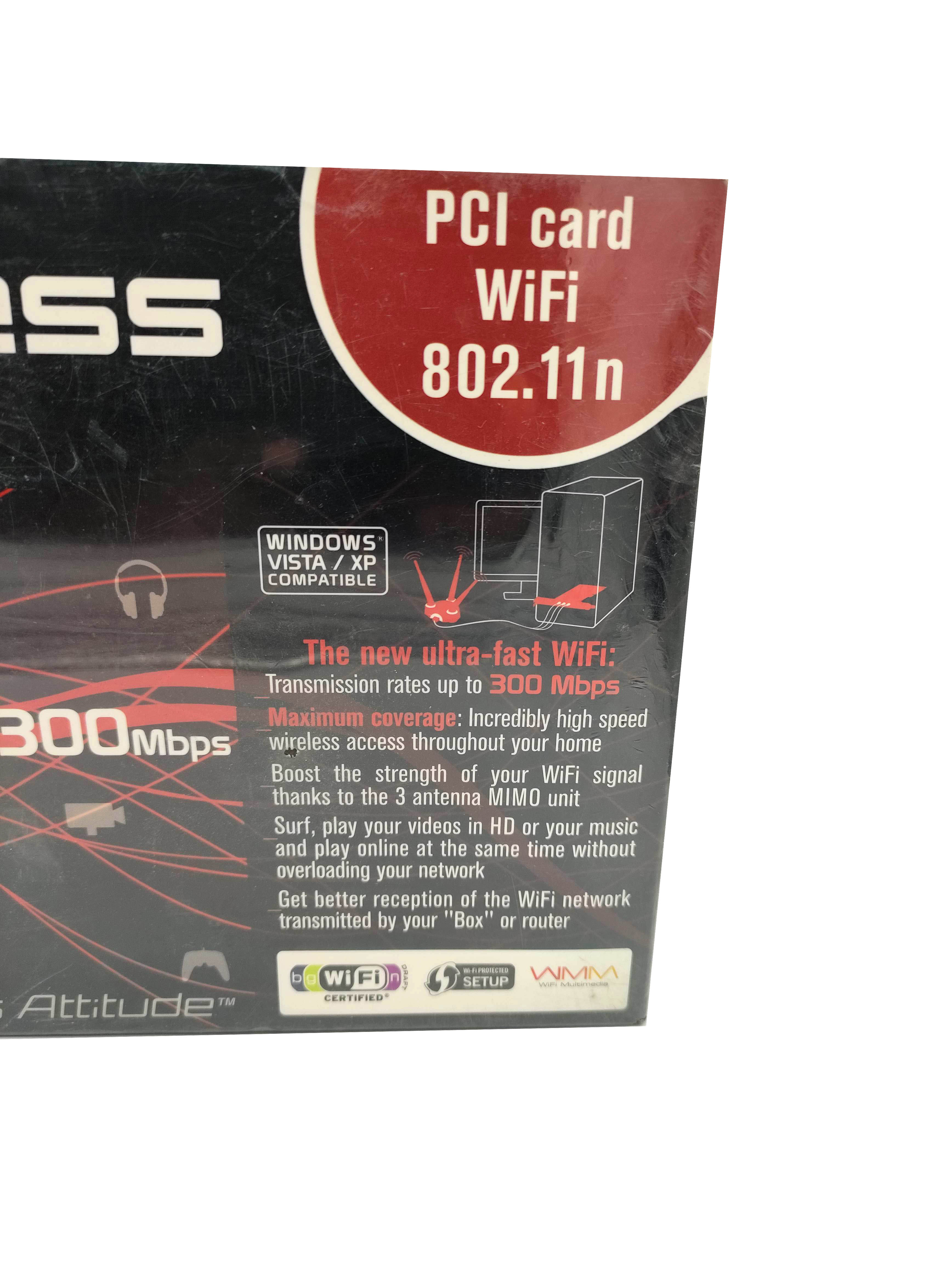 Hercules Wireless N PCI Card High Power HWNP-300 PCI 8.2.11n New