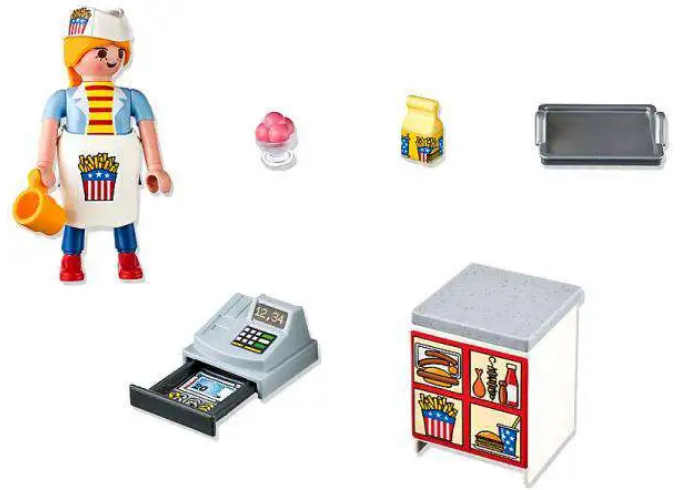 Playmobil Special Plus Waitress with Cash Register Set 5292