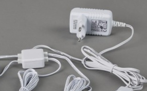 4 X HiLite Blue LED Round furniture surface-mounted lights 0.6W complete