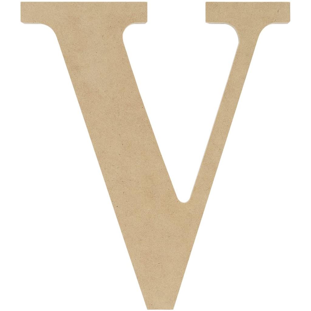 Wooden Mdf Decorative Embelishment Letter V