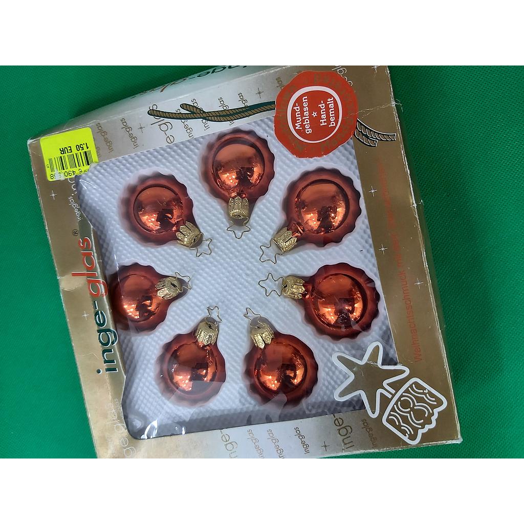 Christmas Tree Small Ball Set Bronze