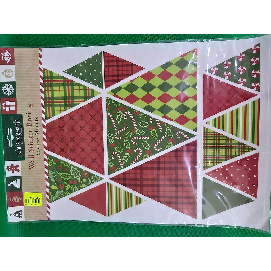 Christmas Craft Wall Sticker Bnting 