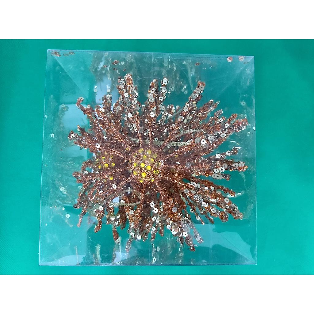 Xmas Tree Broken Glitter Stars 6 Pieces Set