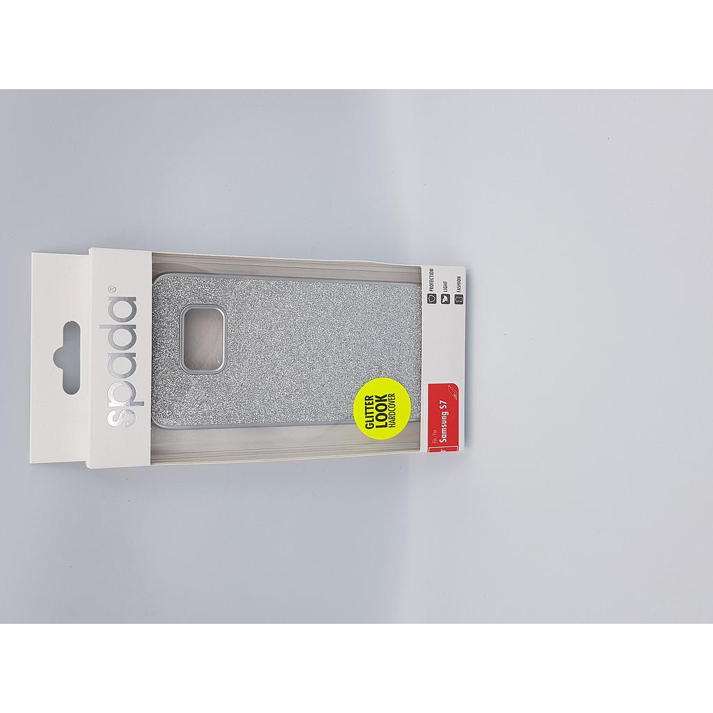 Samsung S7 Back Cover Silver Glitter 5 1