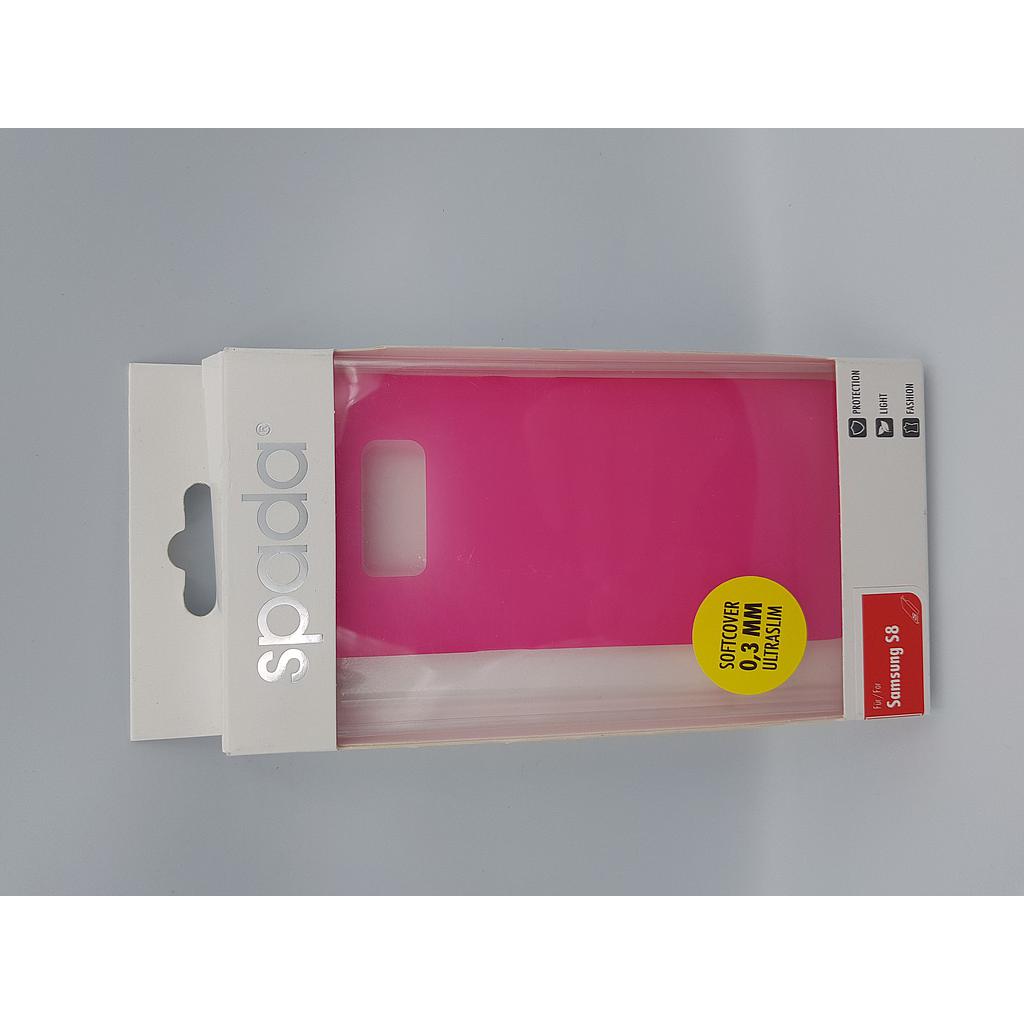 Samsung S8 Pink Silicone Back Cover