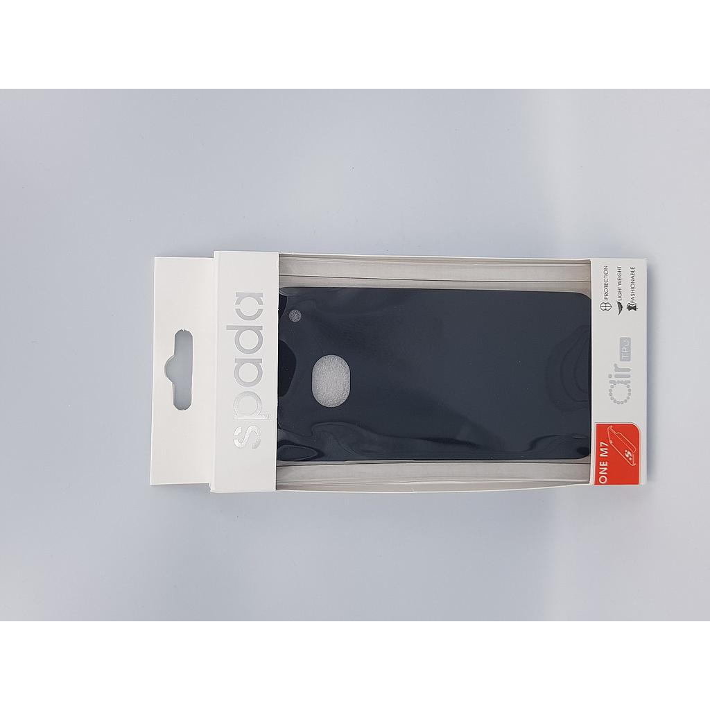 Htc One M7 Silicone Black Back Case 4 7