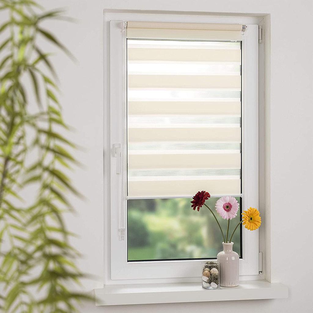 Obi Selva Beige New 60 by 180 Cm Fabric Double Roller