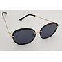 Lux Lenses UK SunGlasses Model GM110184 Black Gold Round Plastic Metal