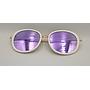 Lux Lenses UK SunGlasses Model GM110551 Purple White Round Plastic Metal