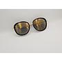 Lux Lenses UK SunGlasses Model GM110555 Gold Black Round Plastic Metal