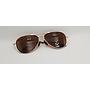 Lux Lenses UK SunGlasses Model FS2517 Brown Gold Aviator Metal