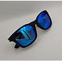 Lux Lenses UK SunGlasses Model WPRP 0921 Blue Black Wayfarer Style Plastic