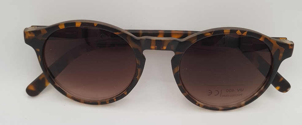 Lux Lenses UK SunGlasses Model 92657 Brown Round Plastic