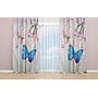 OYO Home SL FPR 23A New 240cm Morpho Butterfly on bloom tree Curtains 280cm