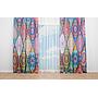 OYO Home SL FPR 17A New 240cm Floral Mandala Patchwork Curtains 280cm