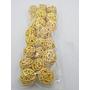 Yellow Wicker Rattan Balls Home Christmas Wedding Party Decorative Crafts 24Pcs