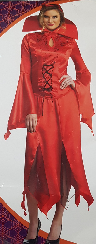 Carnival Costume She Devil Headband Dress Medium