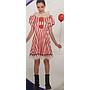 Carnival Costume Scary Clown Dress Collar Small