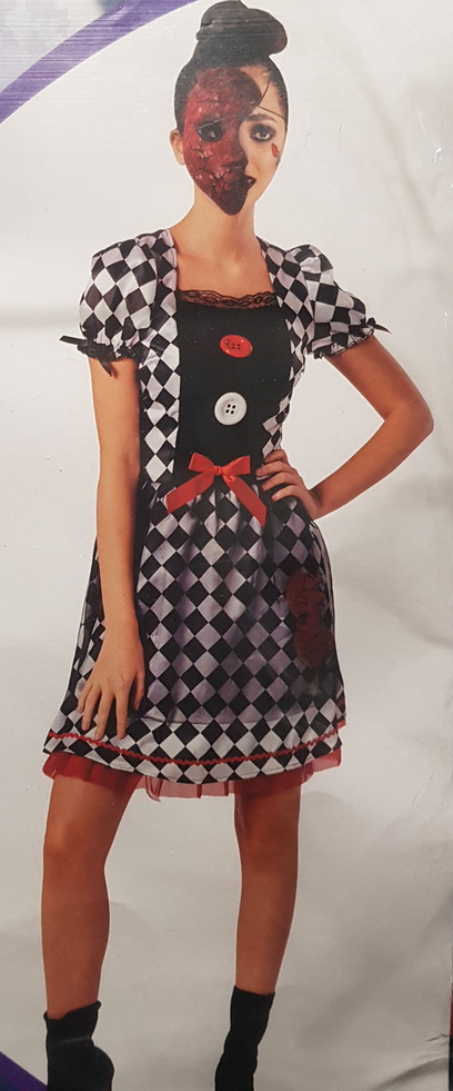 Carnival Costume Broken Doll Dress Mask Medium