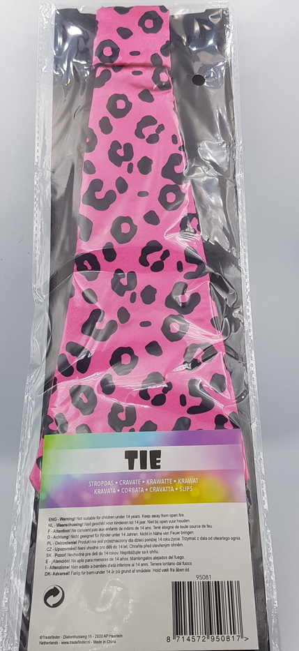 Carnival Costume Tie Pink Dots