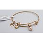 Urban Leaves Bright Pearl Gold Bangle ULGE009VG Brass Hand Bracelet