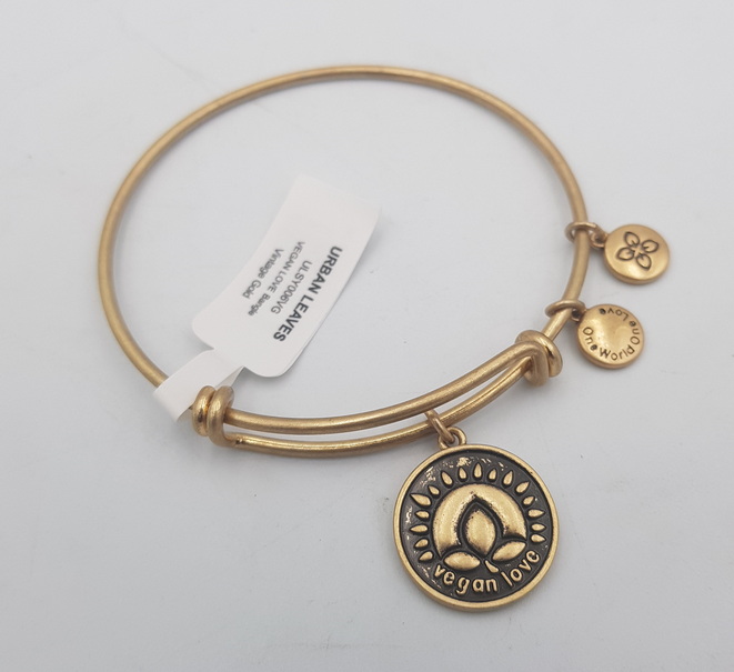 Urban Leaves Vegan Love Bangle  ULSY006VG Hand Bracelet Brass