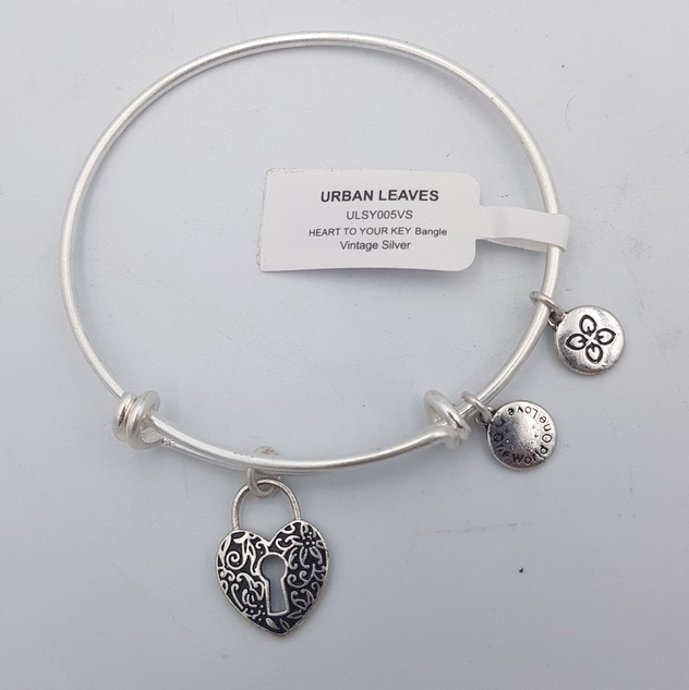 Urban Leaves Heart To Your Key Bangle Heart To Your Key Bangle ULSY005VS Hand Bracelet Brass