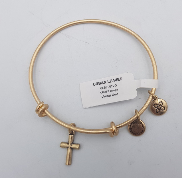 Urban Leaves CROSS Bangle ULBE001VG Hand Bracelet Brass
