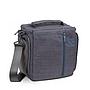 Rivacase 7503 Canvas Case Grey 15.5x24x24cm New