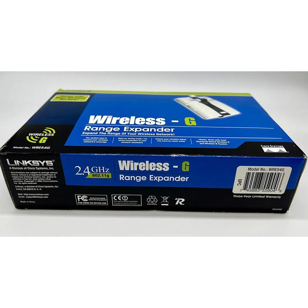 Linksys WRE54G Wireless G standards 802.11g Range Expander New