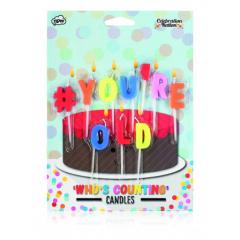 Birthday Cake Candles You re Old Decoration Celebration