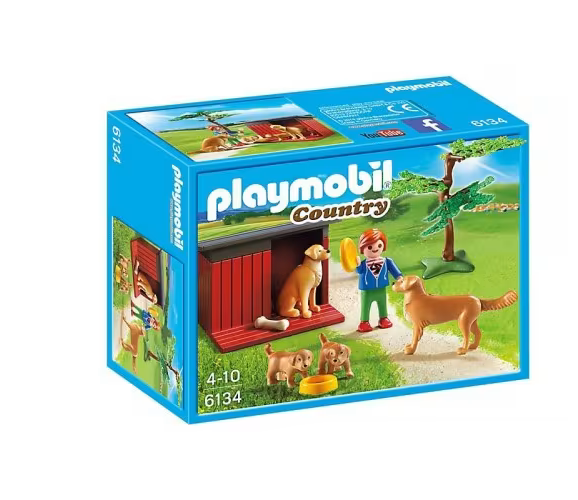Playmobil Golden Retrievers With Toy 6134