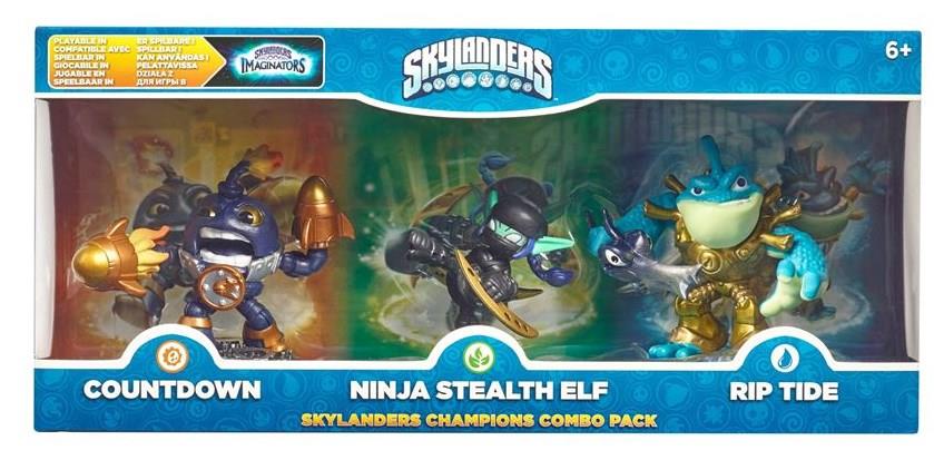 Skylanders Imaginators Champions Combo 3 Pack Countdown Stealth Elf & Rip Tide