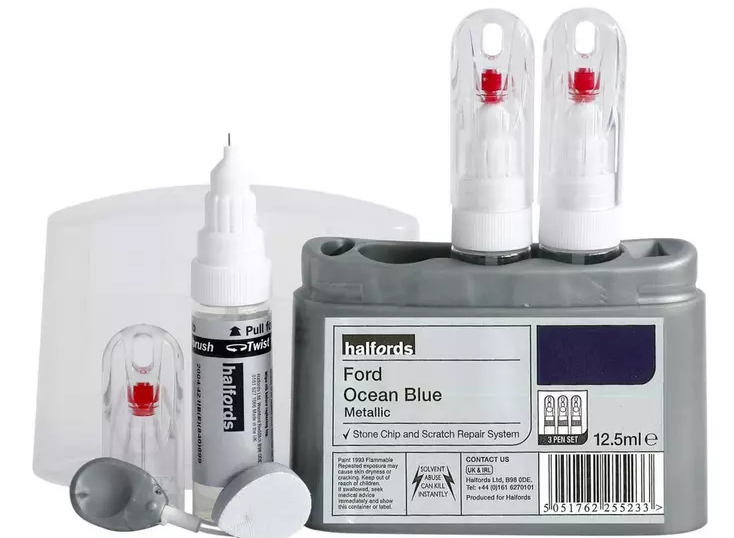 Halfords scratch chip repair for Ford Ocean Blue 255237