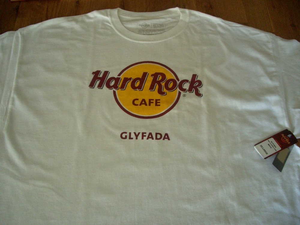 Hard Rock Men T Shirt White Glyfada XXL
