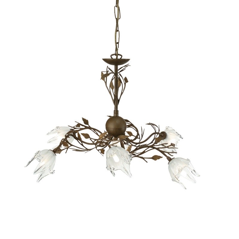 Philips Massive Indy Chandelier Black Gold Ceiling Light