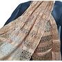 Articiones Indian Dupatta Scarf Brown Silk New 170cm 50cm